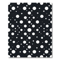 Minimalist White Dot Scatter Rug