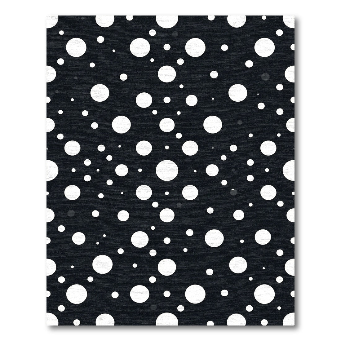 Minimalist White Dot Scatter Rug