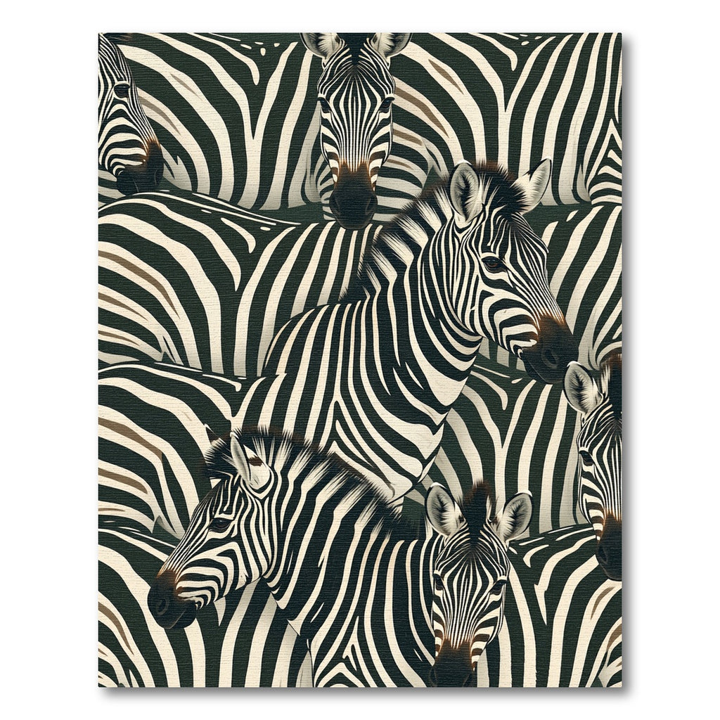 African Equine Stripes Overlay Rug