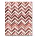 Rose Gold Chevron Pattern Rug