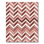 Rose Gold Chevron Pattern Rug