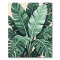 Lush Tropical Banana Leaf Foliage Rug