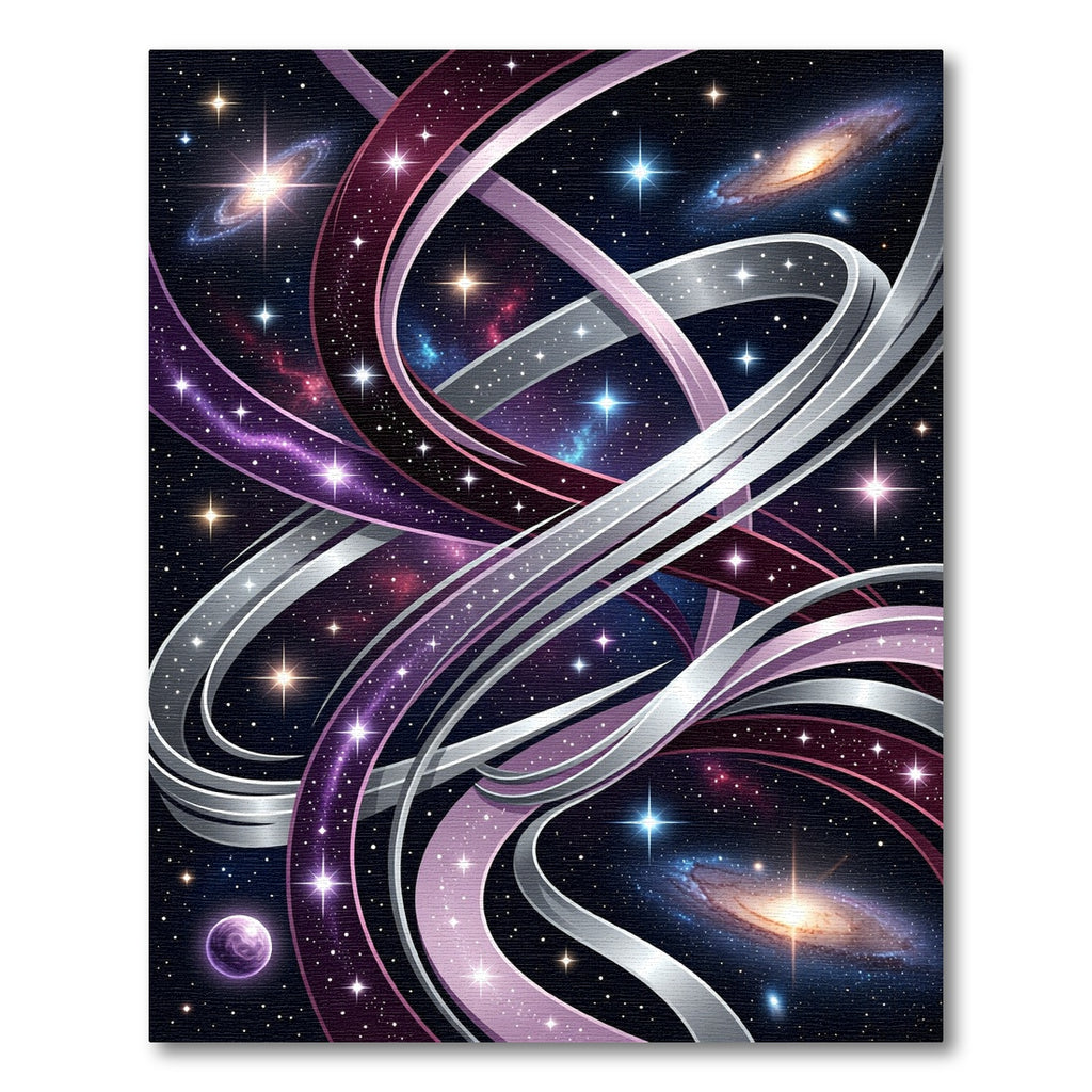Cosmic Interstellar Galaxy Swirl Abstract Rug