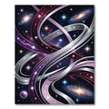 Cosmic Interstellar Galaxy Swirl Abstract Rug