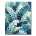 Coastal Blue Feathered Cascade Rug