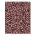 Dusty Rose Ornate Lotus Mandala Rug