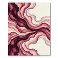 Crimson Flowing Abstract Watercolor Rug