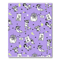 Playful Dogs And Stars Purple Design Rug