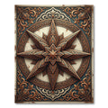 Ornate Bronze Eight Pointed Star Rug