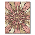 Retro Sunburst Floral Medallion Rug
