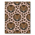 Chic Leopard Spots Pink Background Rug