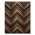 Wood Grain Chevron Pattern Rug