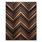 Wood Grain Chevron Pattern Rug