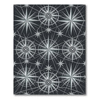 Silver Starburst Compass Rose Rug