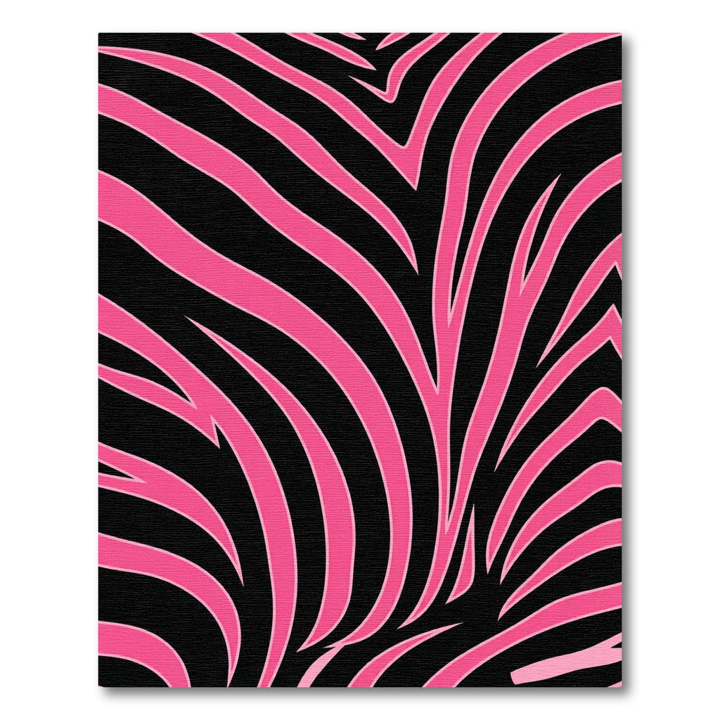Bold Hot Pink Zebra Stripe Rug