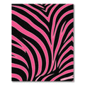 Bold Hot Pink Zebra Stripe Rug