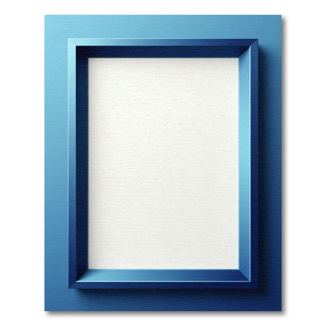 Deep Blue Modern Geometric Rectangle Rug
