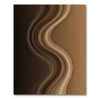 Rich Brown Swirl Drapery Rug