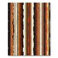 Textured Earth Tone Vertical Stripes Rug