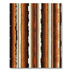 Textured Earth Tone Vertical Stripes Rug