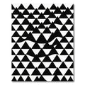 Monochromatic Geometric Triangle Landscape Rug