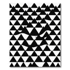 Monochromatic Geometric Triangle Landscape Rug