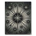 Monochromatic Starburst Radiating Rays Rug