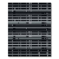 Monochrome Grid Abstract Linear Layered Rug
