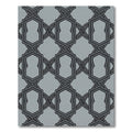 Geometric Interlocking Chain Medallion Rug