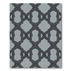 Geometric Interlocking Chain Medallion Rug
