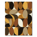 Earthy Organic Geometric Mid Century Modern Rug