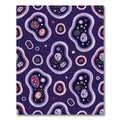 Purple Amoeba Bubbles Organic Shapes Rug