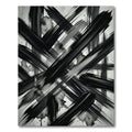 Monochrome Abstract Ink Stroke Rug
