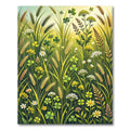 Lush Golden Meadow Wildflower Field Rug