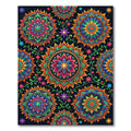 Vibrant Mandala Sunburst Floral Rug