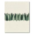 Minimalist Forest Pine Tree Woodland Rug
