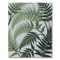 Elegant Sage Fern Botanical Foliage Rug
