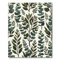 Lush Green Eucalyptus Botanical Branches Rug