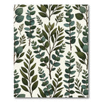 Lush Green Eucalyptus Botanical Branches Rug
