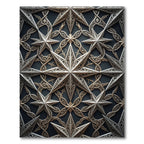 Gilded Celestial Star Filigree Accent Rug