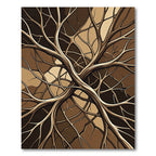 Abstract Earthy Branching Root Rug