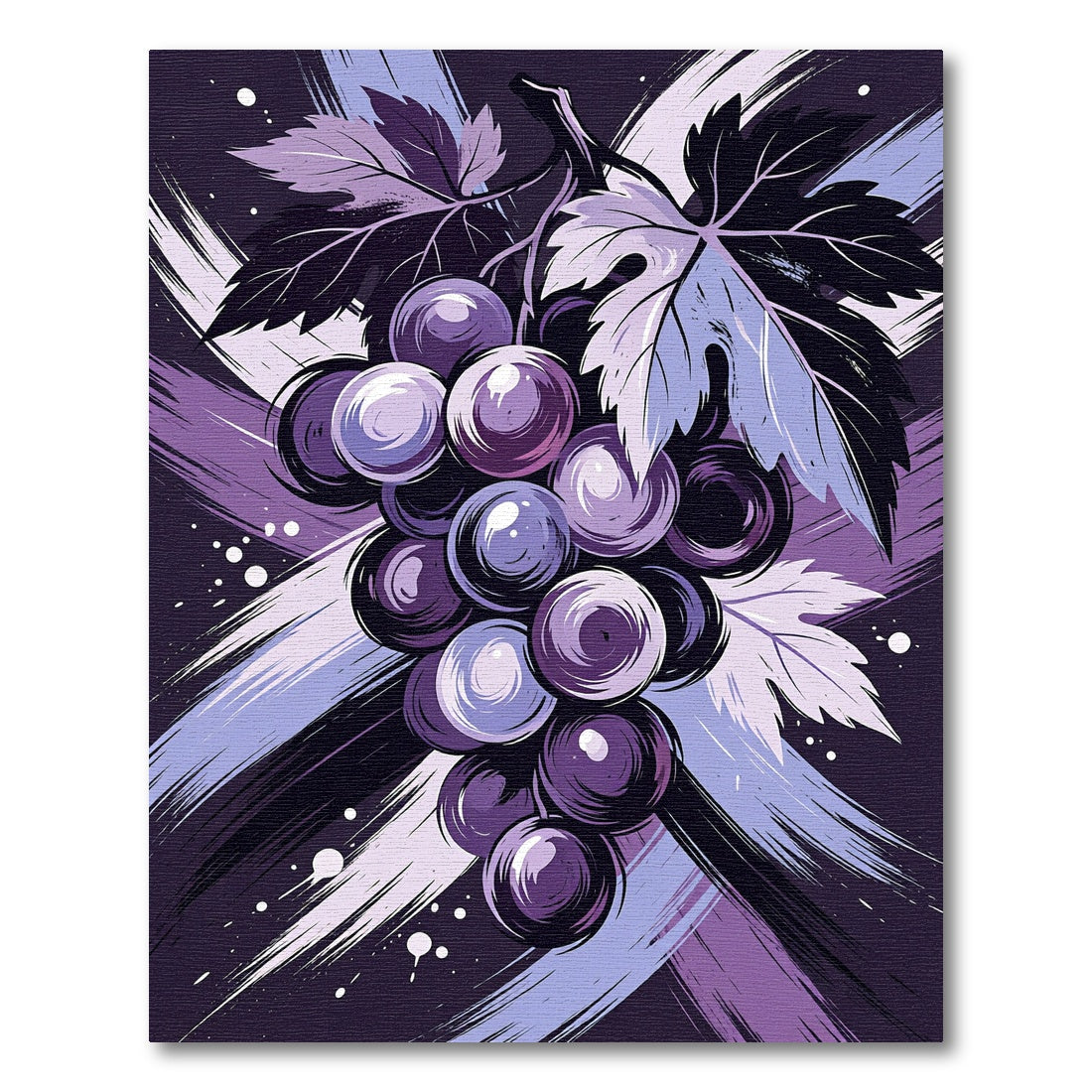 Sophisticated Purple Vineyard Grape Cluster Rug