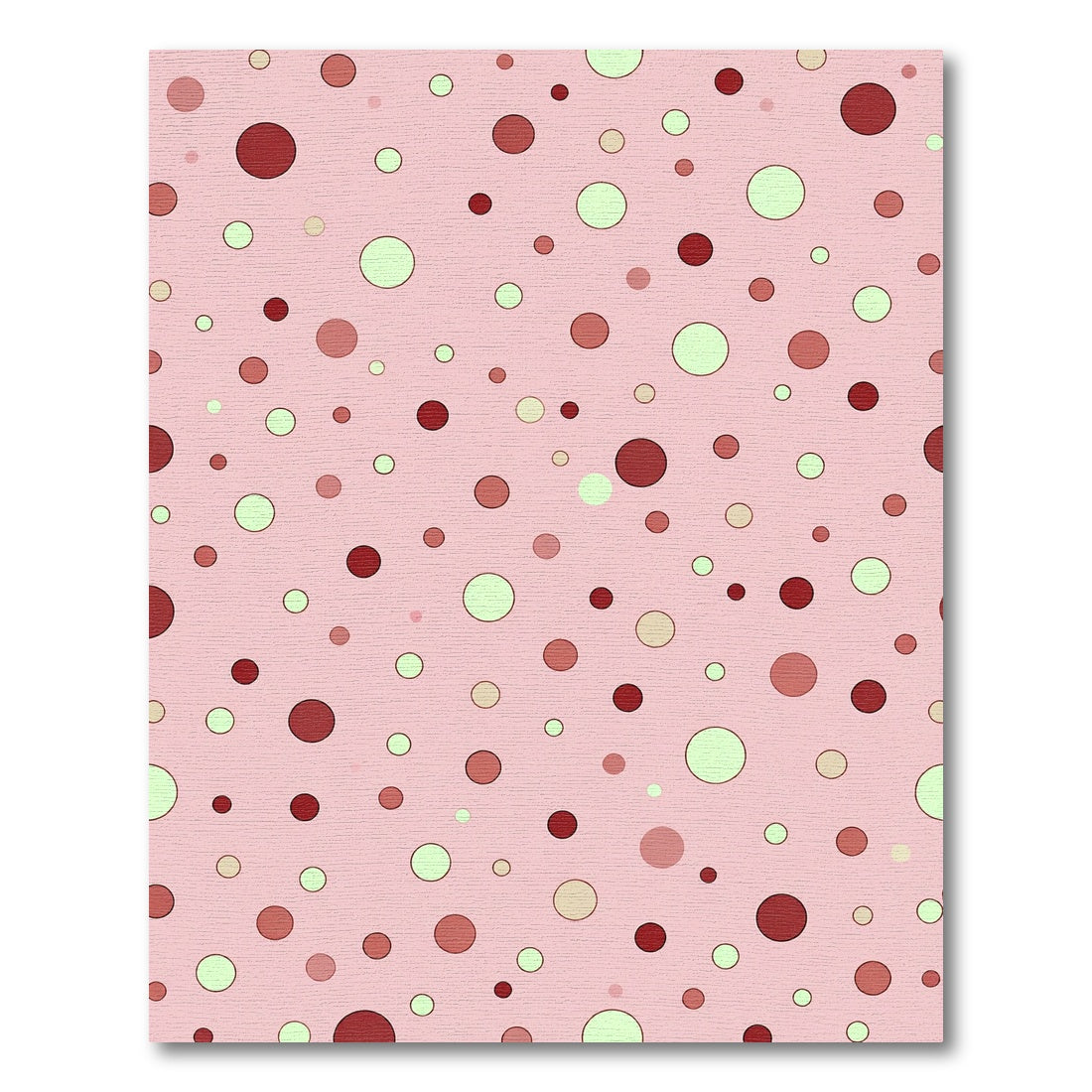Pink Polka Dot Scatter Rug