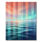 Ethereal Sunset Aurora Vertical Stripe Rug