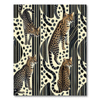 Exotic Spotted Feline Striped Art Rug