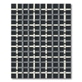 Dark Gray Lattice Window Rug