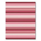Crimson Pink Gradient Stripes Rug