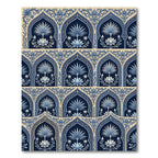 Blue Lotus Archway Garden Rug