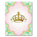 Golden Crown Starburst Mint Border Rug