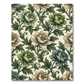 Vintage Botanical Peony Floral Cream Rug